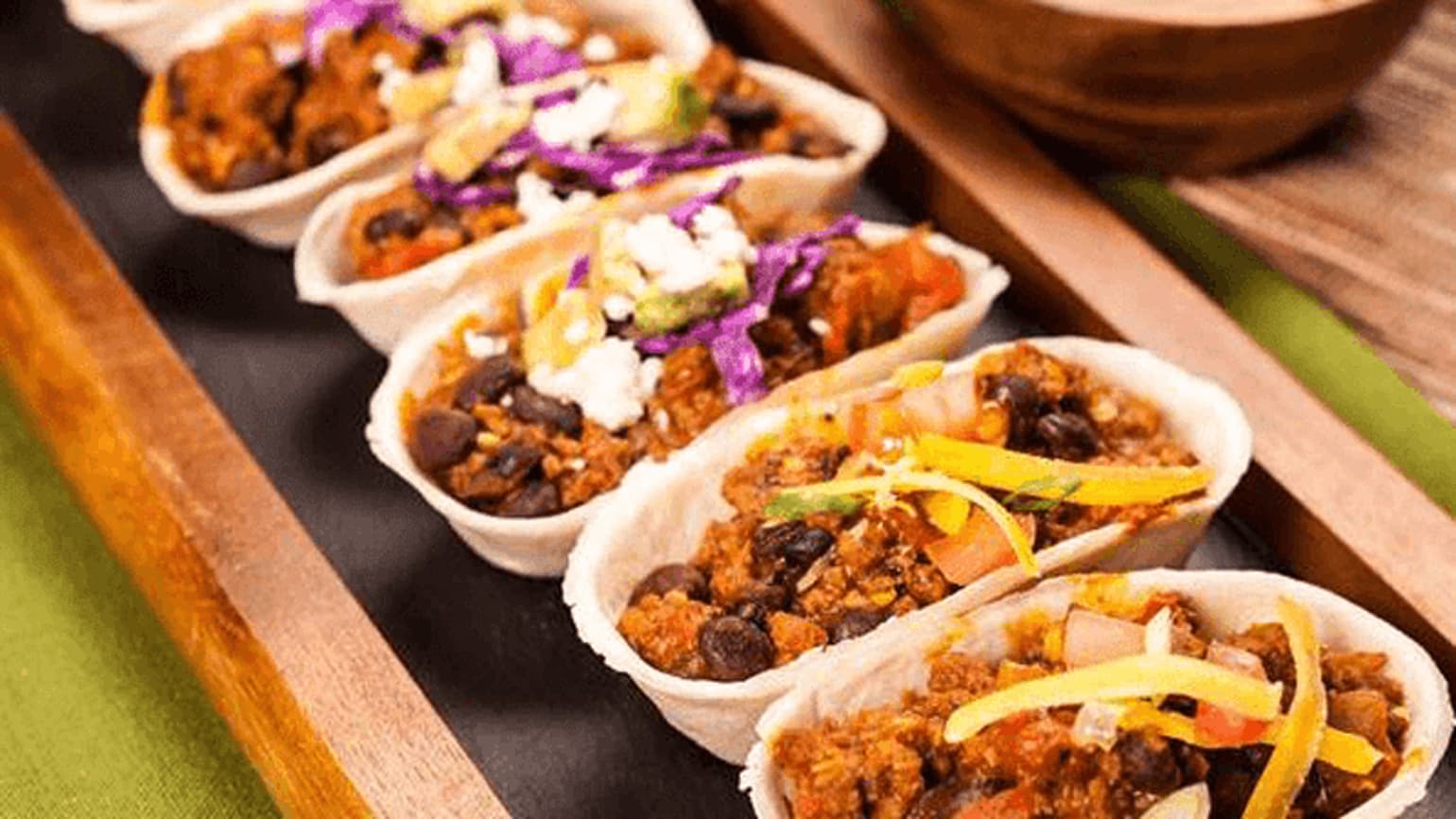 one skillet mini taco boats